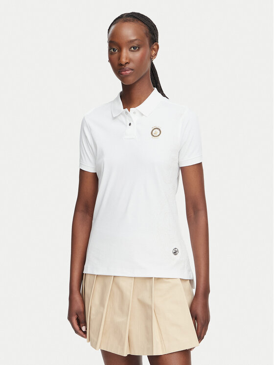 Beverly Hills Polo Club Tricou polo L2608-HR Alb Regular Fit