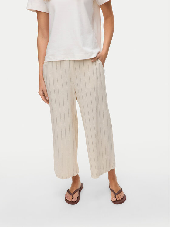 Vero Moda Vero Moda Culotte nadrág Mindy 10322130 Bézs Loose Fit