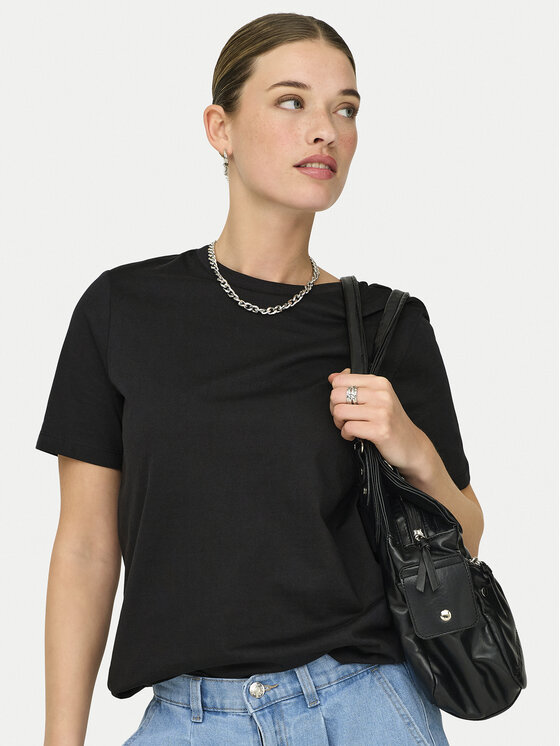 ONLY ONLY T-Shirt Freja 15367970 Μαύρο Regular Fit