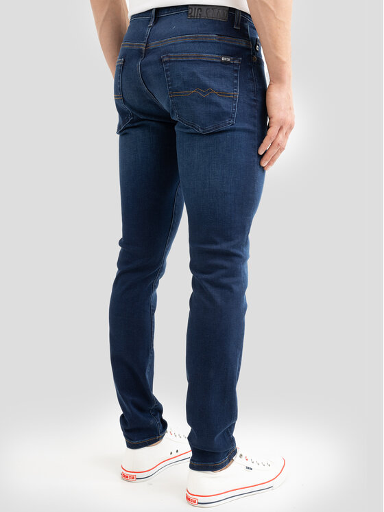 BIG STAR BIG STAR Jeansy DERIC Granatowy Skinny Fit