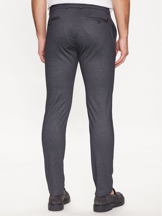 Pantaloni di tessuto 4096 36830 Grigio Slim Fit