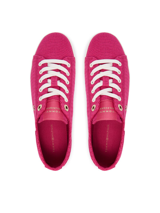 Tommy Hilfiger Tommy Hilfiger Tenis superge FW0FW09171 Temno rožnata