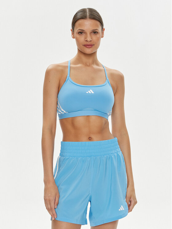 adidas Športová podprsenka Aeroreact Training IU1722 Modrá