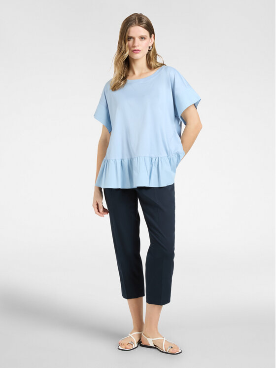 Elena Mirò Elena Mirò T-Shirt G068E000319N0A4 Turkusowy Regular Fit