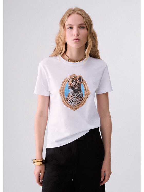 Liu Jo Liu Jo T-shirt WF6320JS923L9363 Bianco Regular Fit