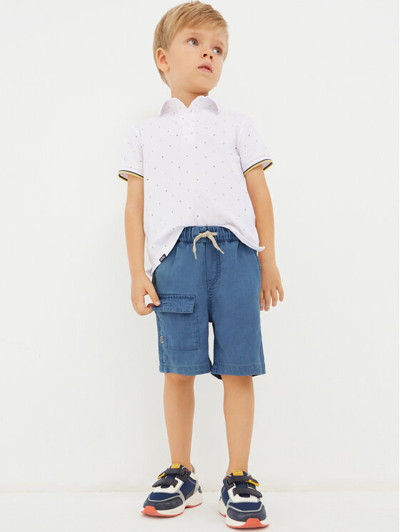 Mayoral Mayoral Pantalon scurți din material 3229 Albastru Regular Fit