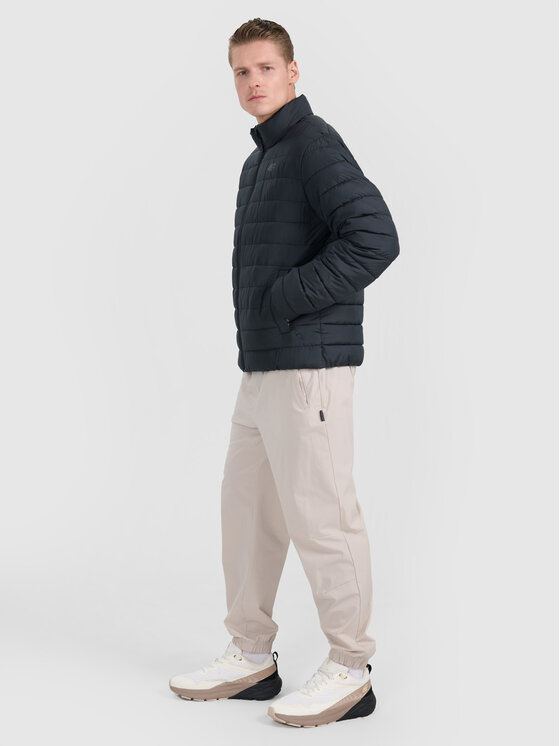 4F 4F Kurtka puchowa MIDSHOP TEXTILE Czarny Regular Fit