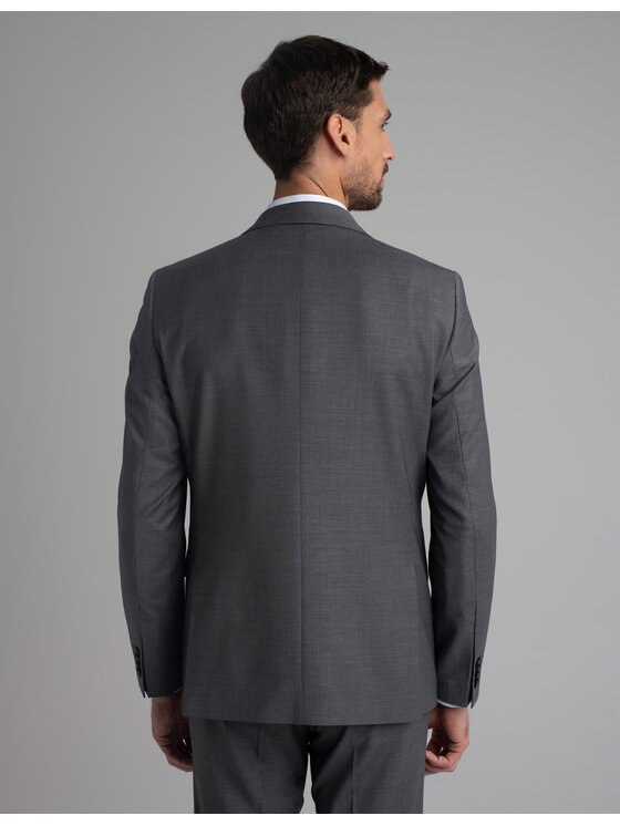 Borgio Borgio Marynarka chiari_sz Szary Slim Fit