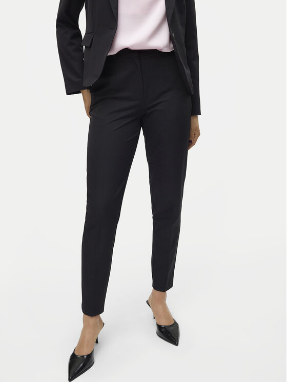 Vero Moda Vero Moda Chino hlače Fenya 10313834 Črna Tapered Fit