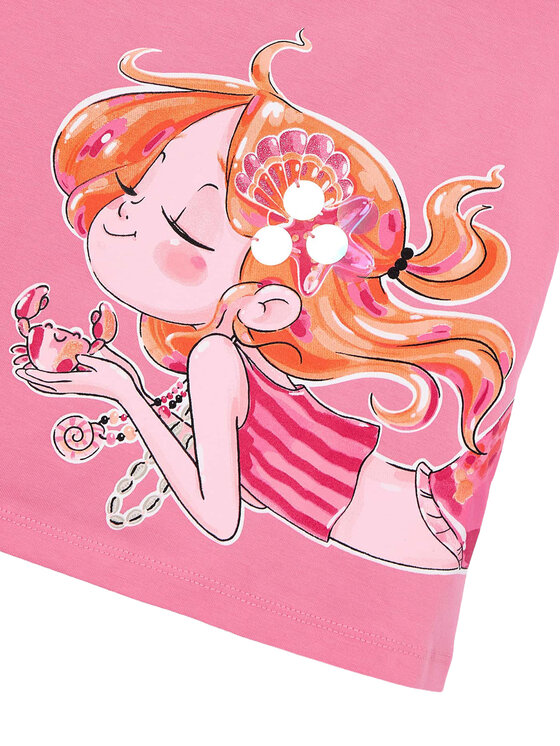 Mayoral Mayoral Φόρεμα καλοκαιρινό 3943 Ροζ Regular Fit