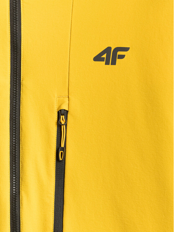4F 4F Kurtka wielofunkcyjna TREKKING Żółty Regular Fit