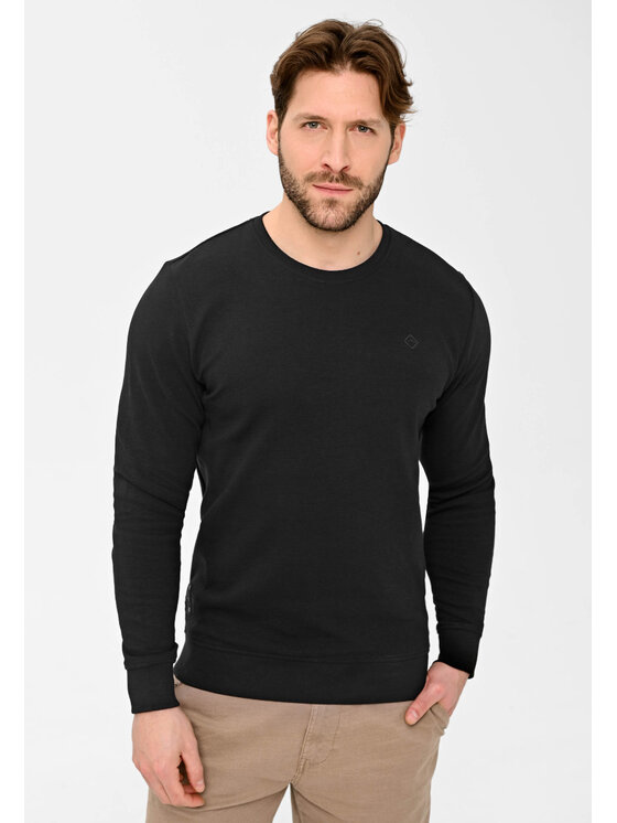 Volcano Volcano Bluza B-CARBON Czarny Regular Fit