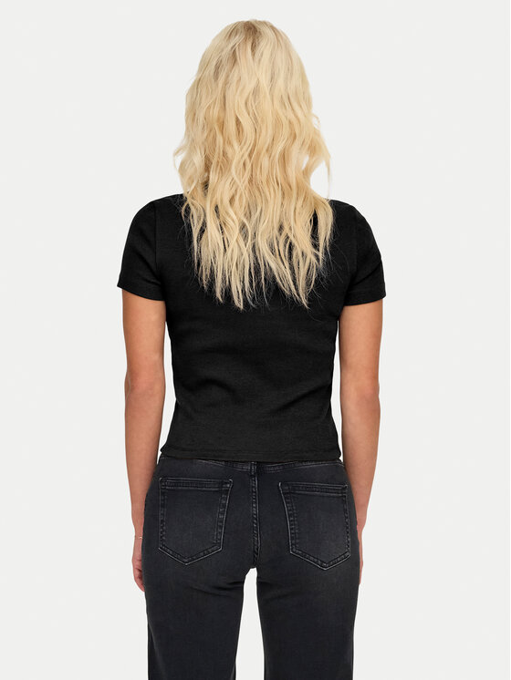 ONLY ONLY T-Shirt Val 15339774 Černá Slim Fit