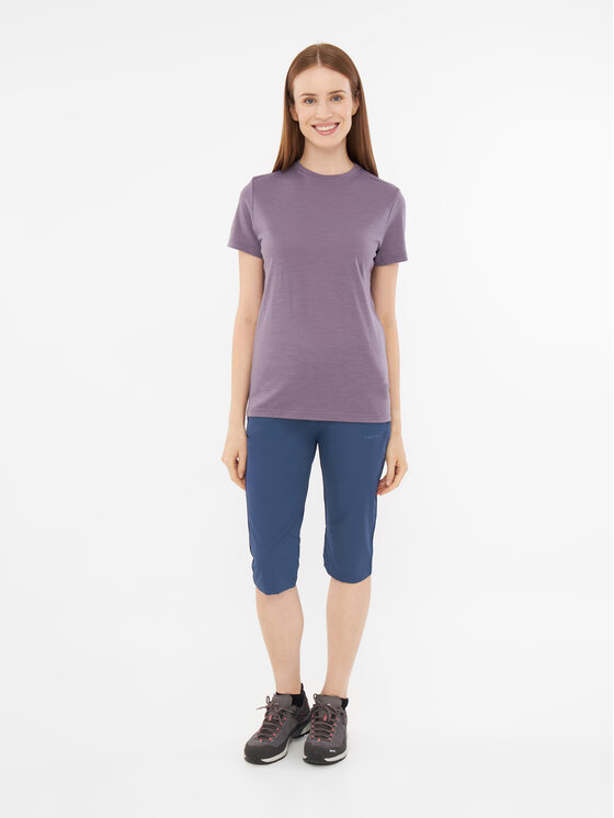 Viking Viking Koszulka techniczna T-shirt Salen Lady Merino Fioletowy Regular Fit
