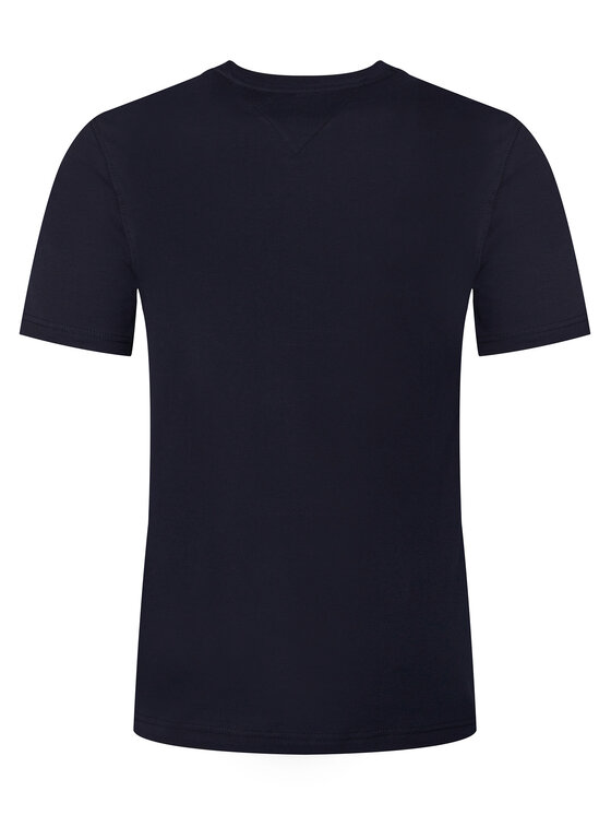 Tommy Hilfiger Tommy Hilfiger Tričko Embro Flag MW0MW42736 Tmavomodrá Regular Fit