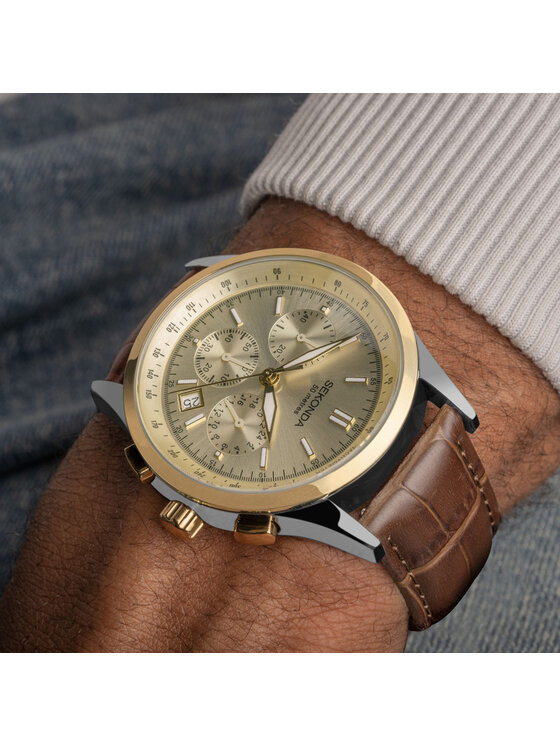 Sekonda Sekonda Zegarek 30110 Brązowy