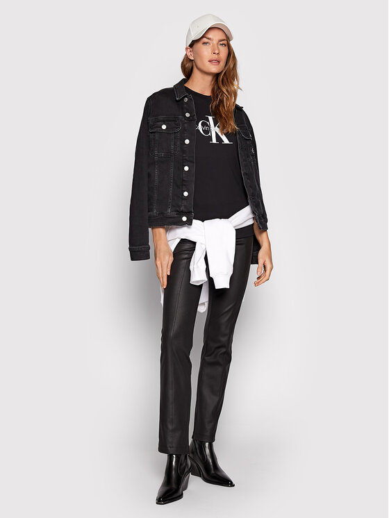Calvin Klein Jeans Calvin Klein Jeans Póló J20J219142 Fekete Regular Fit