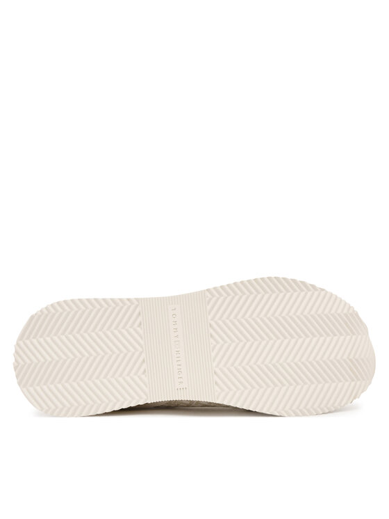 Tommy Hilfiger Tommy Hilfiger Tenisice Chic Monogram Runner FW0FW09051 Écru