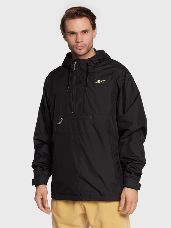 Reebok Anorak Jakna Vector HG8932 Crna Relaxed Fit