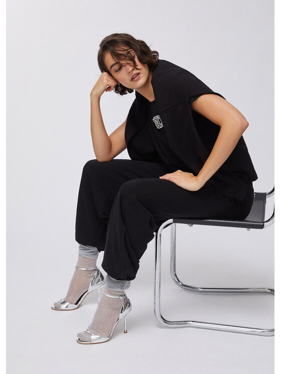 Liu Jo Liu Jo Pantaloni di tessuto TA6032FS00222222 Nero Regular Fit