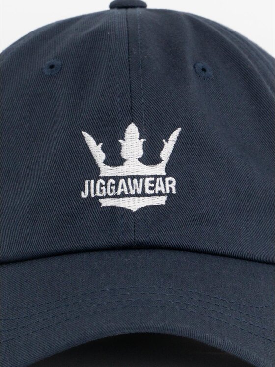 Jigga Wear Jigga Wear Czapka z daszkiem Baseball Granatowa / Biała Jigga Wear Crown Haft uni Granatowy