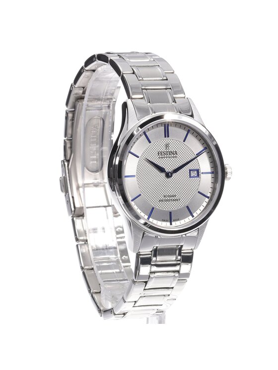 Festina Festina Zegarek F20067-3 Srebrny