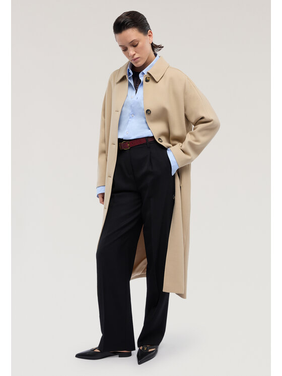 Trussardi Trussardi Płaszcz zimowy 0325A000428N012 Beżowy Regular Fit