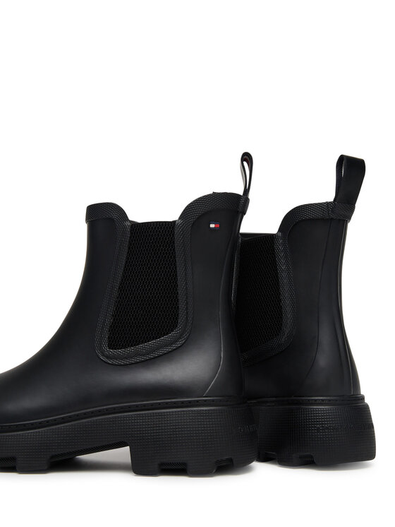 Tommy Hilfiger Tommy Hilfiger Gumene čizme Rubber Flag Cleated FW0FW08637 Crna