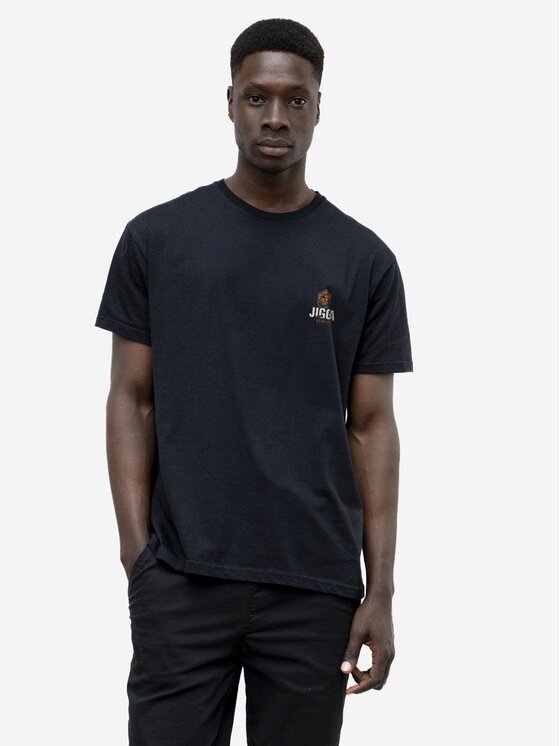 Jigga Wear Jigga Wear T-Shirt Koszulka Z Krótkim Rękawem Męska Czarna Jigga Wear Surfer M Czarny Regular Fit