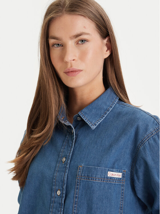 Calvin Klein Jeans Calvin Klein Jeans дънкова риза New Dad LV047F790G Син Regular Fit