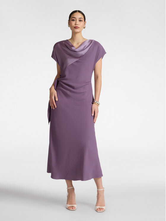 Elena Mirò Elena Mirò Sukienka wieczorowa 7070P000279N0F9 Fioletowy A-Line Fit