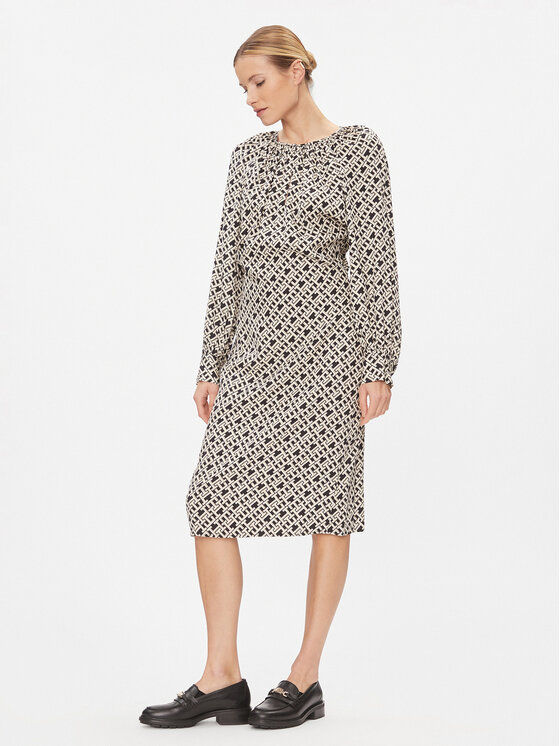 Tommy Hilfiger Tommy Hilfiger Ежедневна рокля WW0WW41020 Бежов Regular Fit
