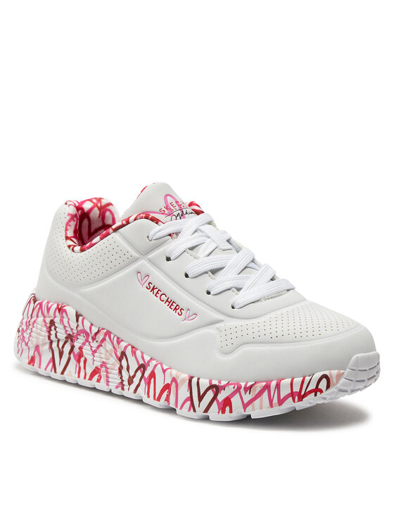 Skechers Skechers Sneakersy Uno Lite Lovely Luv 314976L/WRPK Bílá