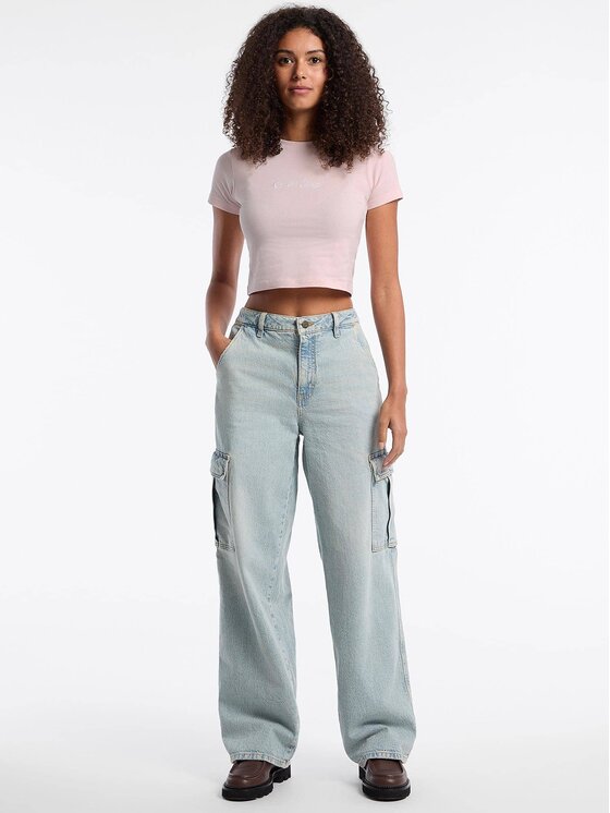 Guess Jeans Guess Jeans T-Shirt 177411 Różowy Classic Fit