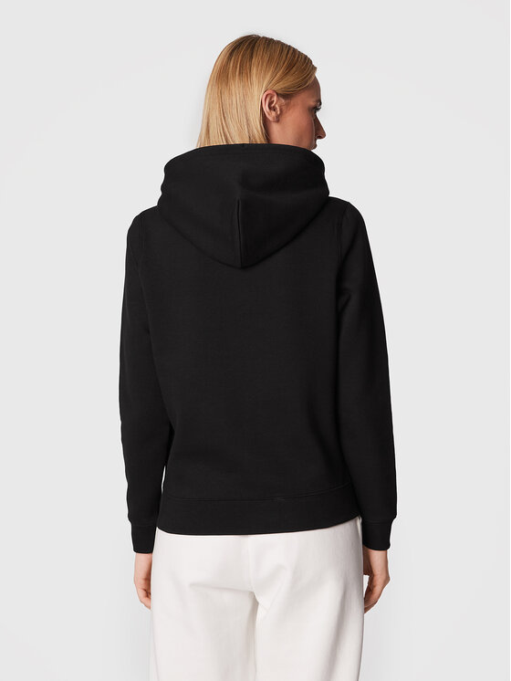 Tommy Jeans Tommy Jeans Bluza Fleece Hoodie DW0DW09228 Czarny Regular Fit