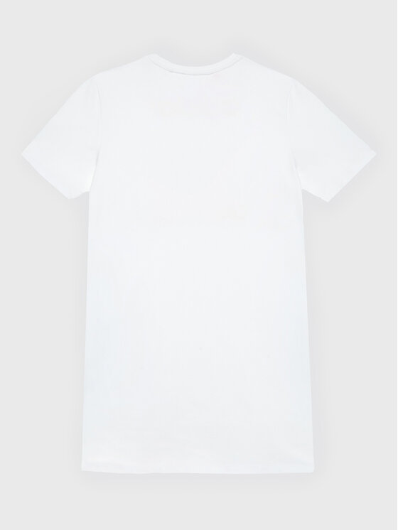 adidas adidas Každodenné šaty Graphic Logo HK2935 Biela Relaxed Fit