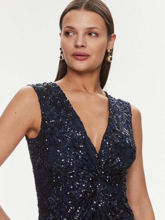 Rinascimento Rinascimento Rochie de seară CFC0117530003 Bleumarin Slim Fit