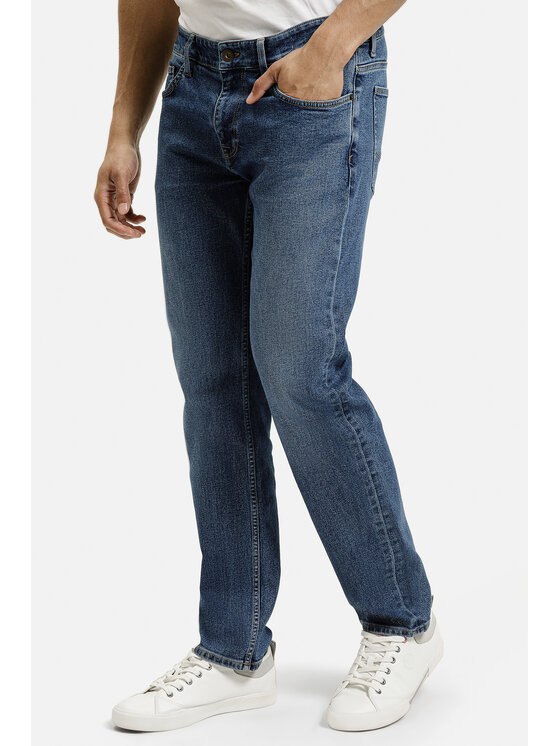 Cross Jeans Cross Jeans Jeansy F 194-714 Niebieski Straight Leg