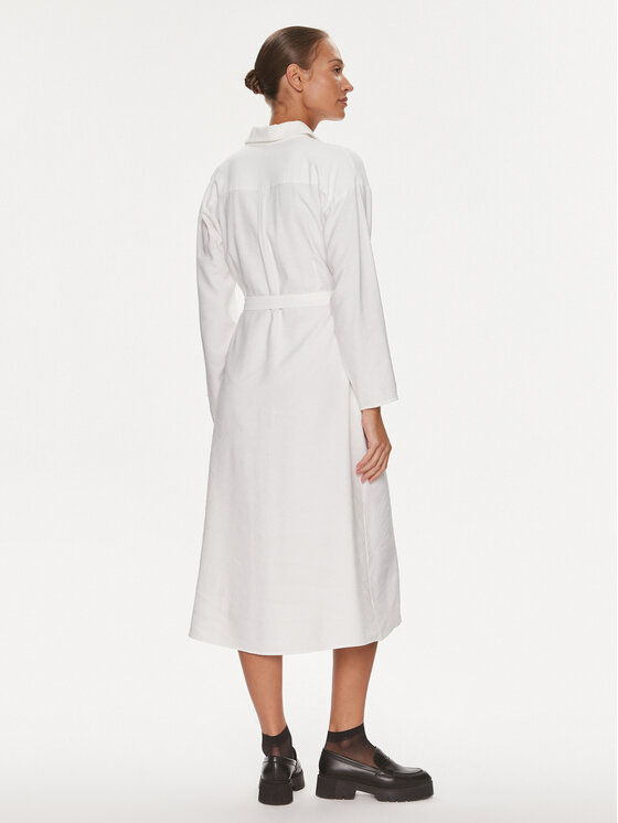 Silvian Heach Silvian Heach Rochie tip cămașă GPP23325VE Alb Regular Fit
