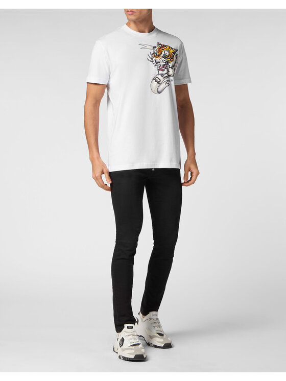 PHILIPP PLEIN PHILIPP PLEIN Tričko 9747 Biela Regular Fit