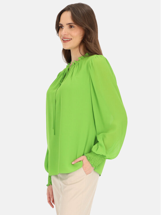Potis & Verso Potis & Verso Bluzka Emily Zielony Regular Fit
