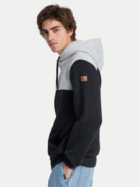 Quiksilver Quiksilver Džemperis Keller Block Zip EQYFT05122 Pilka Regular Fit