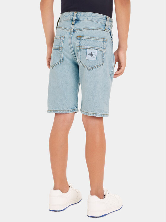 Calvin Klein Jeans Calvin Klein Jeans Džínsové šortky IB0IB02005 Modrá Relaxed Fit
