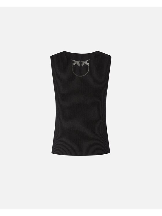 PINKO PINKO Top Top Pinko Czarny Slim Fit