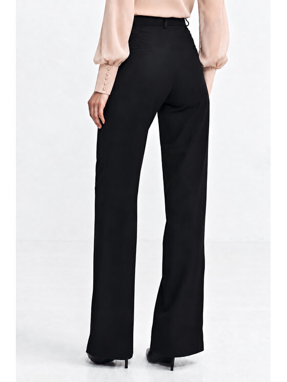 NIFE NIFE Bavlnené nohavice SD150 Čierna Bootcut Fit