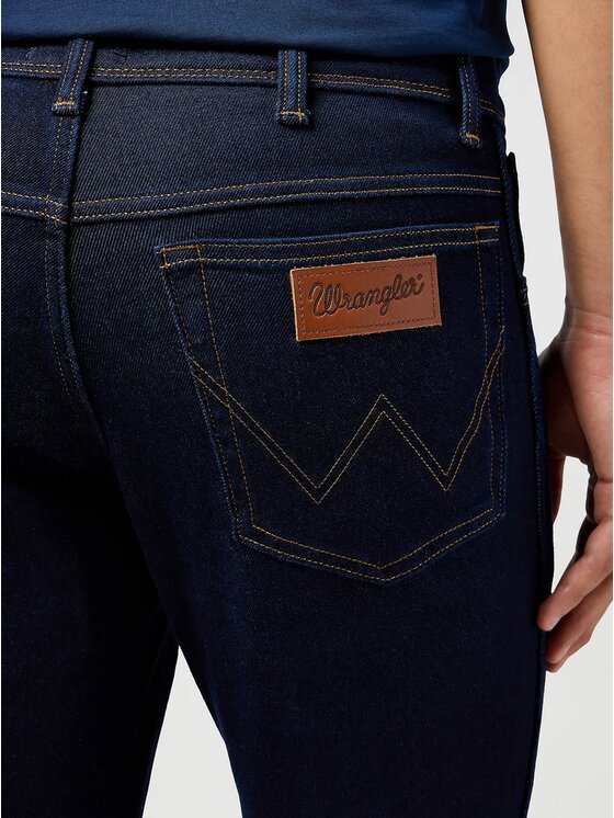 Wrangler Wrangler Jeansy 5401139229099 Granatowy Straight Leg