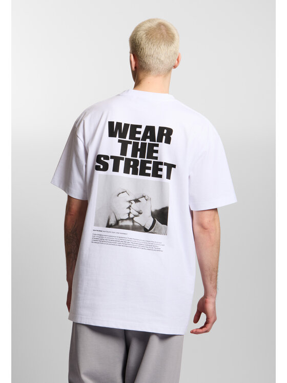 PROSTO. PROSTO. T-Shirt Wear The Street Biały Oversize