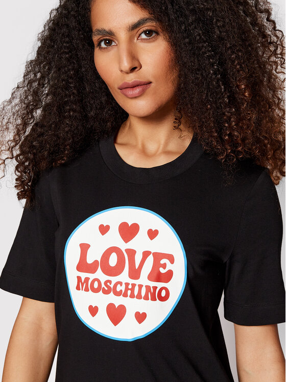 LOVE MOSCHINO Kleid f r den Alltag W5A0228E 1951 Schwarz Regular