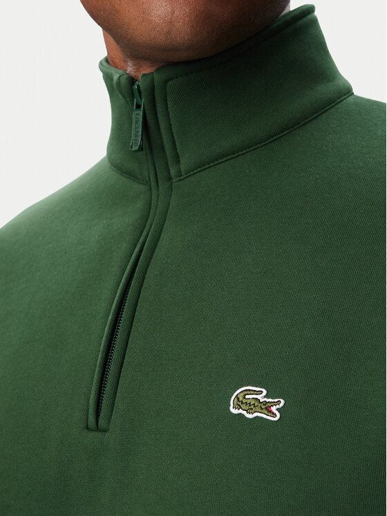 Lacoste Lacoste Felpa SH8866 Verde scuro Regular Fit