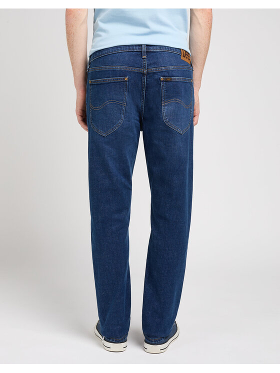 Lee Lee Pantaloni di tessuto DAREN ZIP FLY Blu Straight Leg